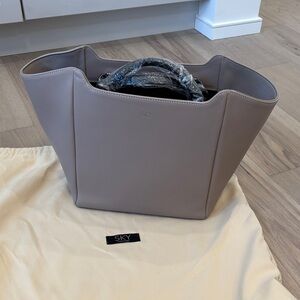 SKY Women's Taupe Bucket Handbag